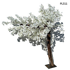 Μεγάλο καμπύλο τεχνητό δέντρο λευκό ιαπωνικό κεράσι για διακόσμηση 1,5 μέτρα - PL311